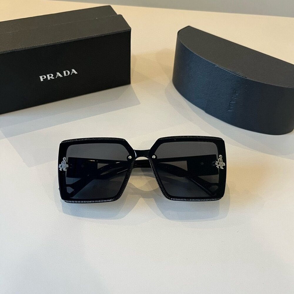 Prada Black Square Sunglasses - image 3